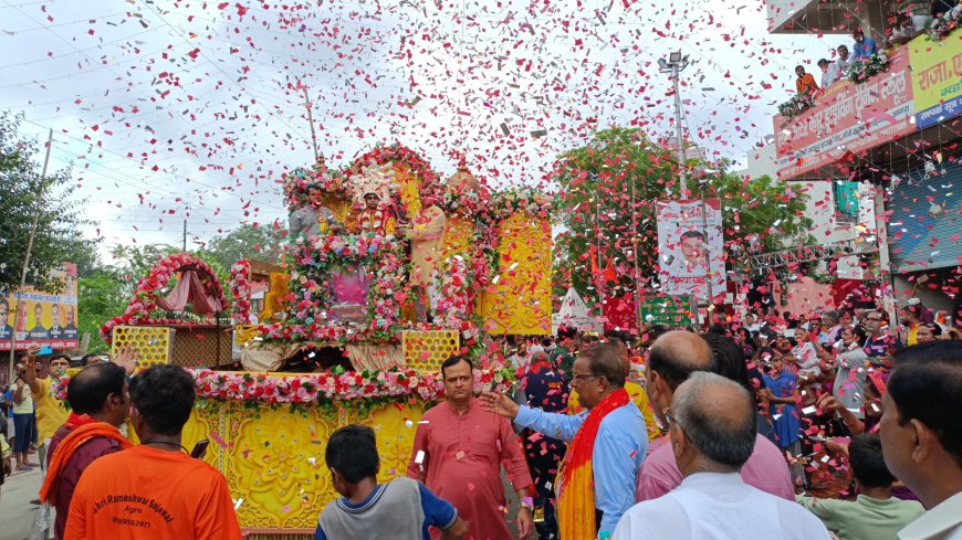 मिथिलानगरी में श्रीराम सहित तीनों भाइयों के पहुँचते ही दर्शन को उमड़े जनकपुरवासी, भव्य स्वागत