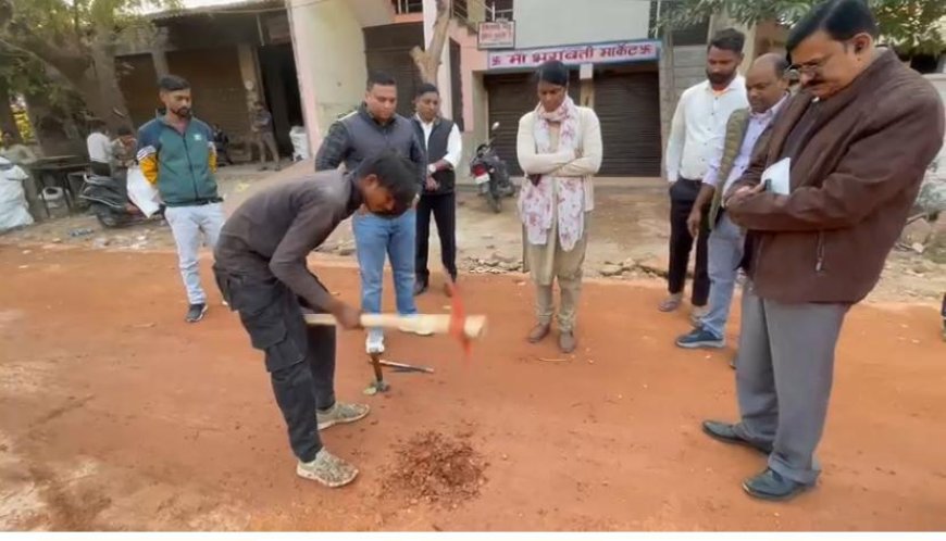 क्वालिटी देखने को एडीए वीसी ने सड़क खुदवाई, शहीद स्मारक के कार्य 20 तक पूरा करें