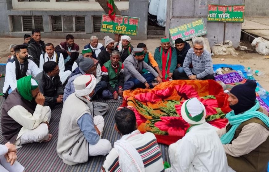 अस्पताल छोड़ धरनास्थल पर जा पहुंचे तीन बुजुर्ग किसान, प्रशासन में खलबली   